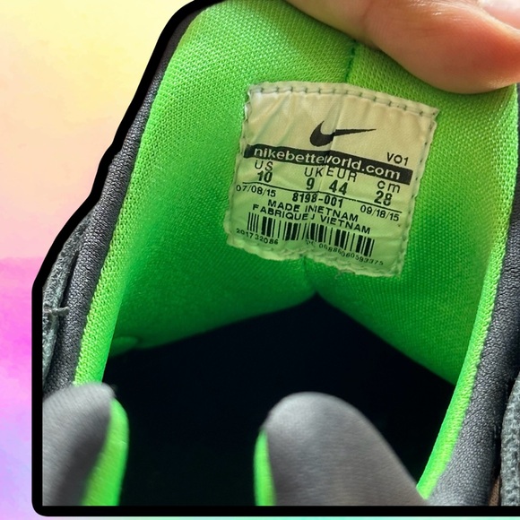 🌈 Cool Black Nike Air Men’s Size 10 Sneakers - Picture 6 of 6